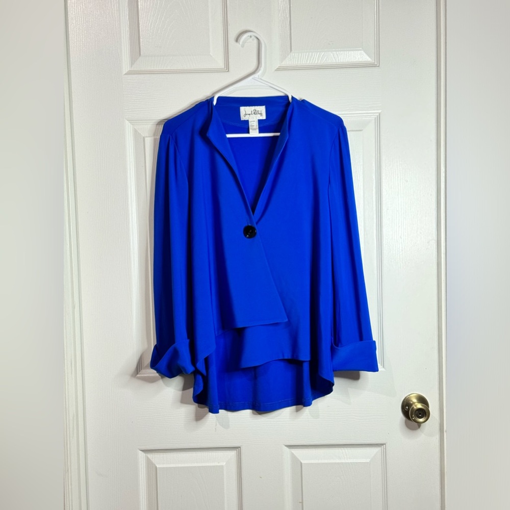 Joseph Ribkoff Vintage Royal Sapphire Jacket Size 8